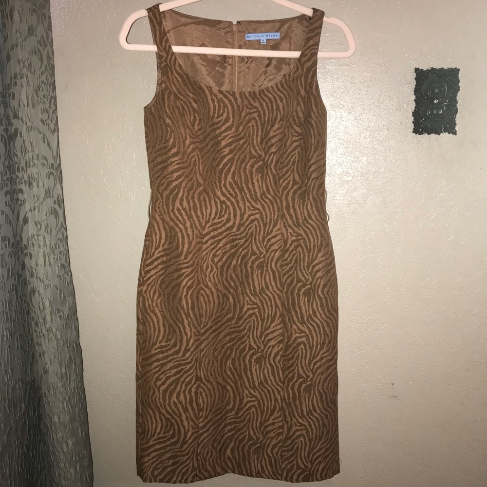 Antonio Melani Dress, size 0, Brown/Copper